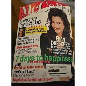 1996 AUGUST MCCALL'S MAGAZINE - FRAN DRESCHER FRONT COVER -